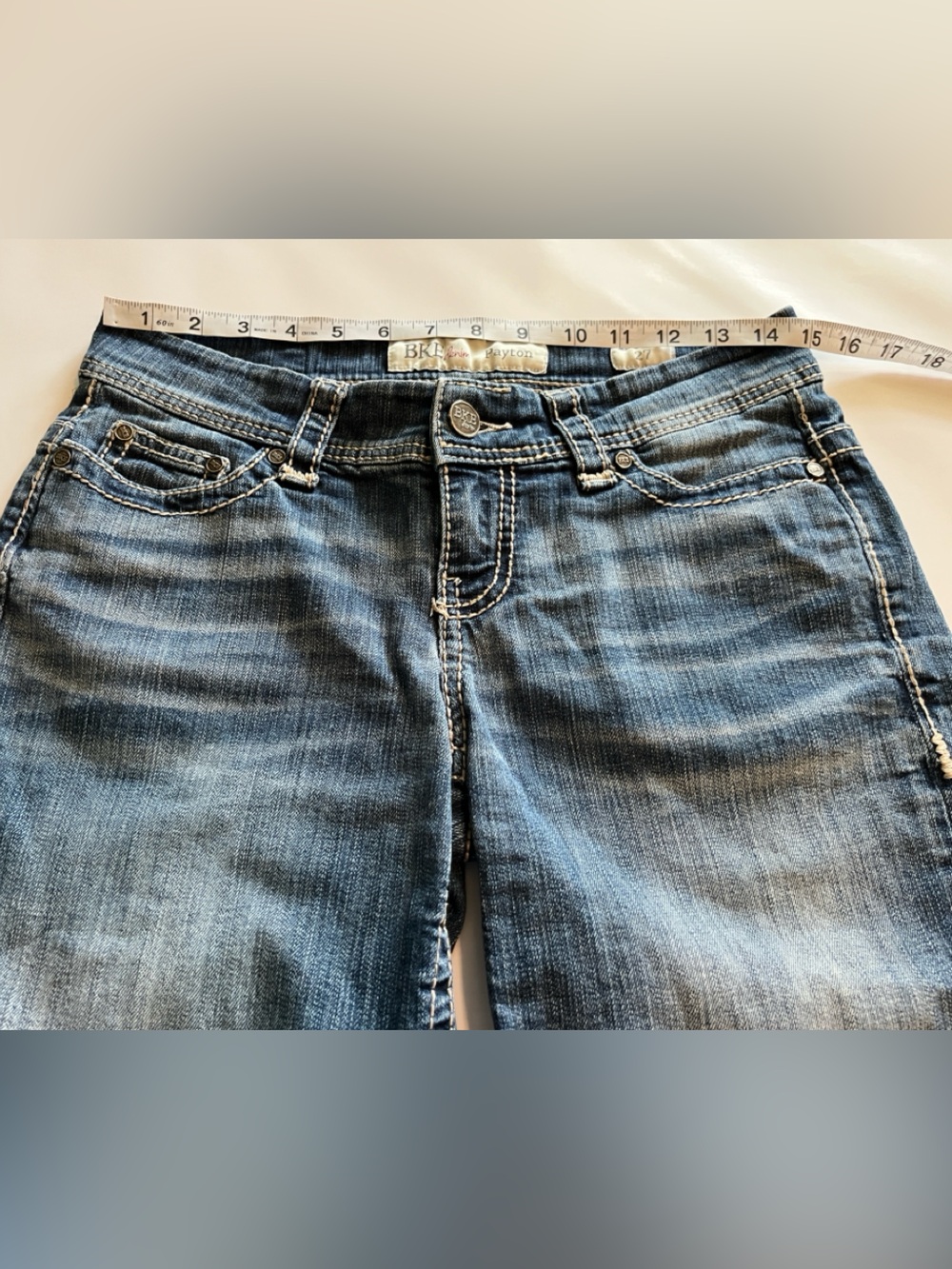 BKE Denim Payton Mid Rise Shorts Size 27 - Picture 4 of 16